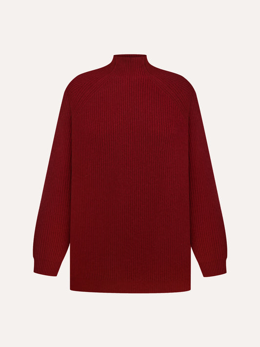 Cashmere Livi Sweater in Burgundy