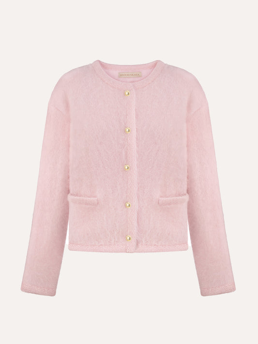 Cashmere Mina Jacket in Pink