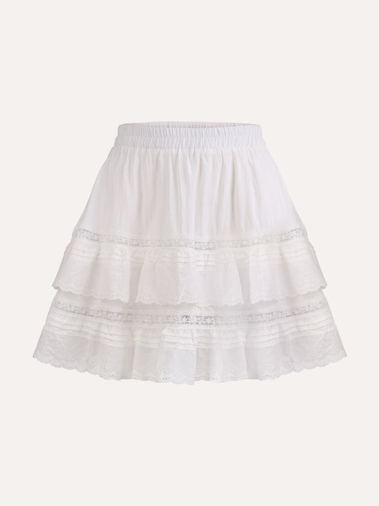 Bohemian Skirt in White